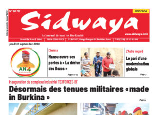 Une Sidwaya du 10-09-2026