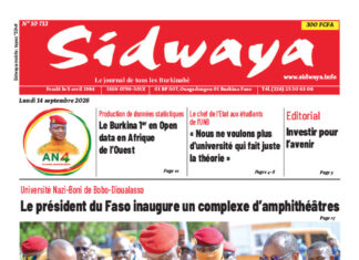 Une Sidwaya du 14-09-2026