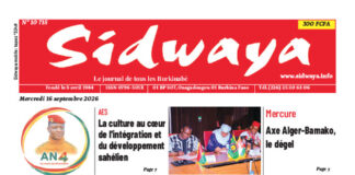 Une Sidwaya du 16-09-2026