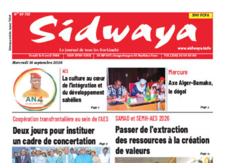Une Sidwaya du 16-09-2026