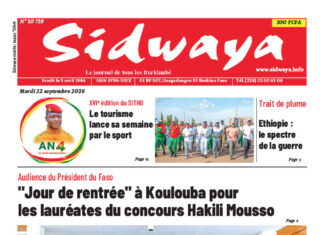 Une Sidwaya du 22-09-2026