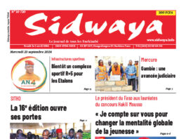Une Sidwaya du 23-09-2026