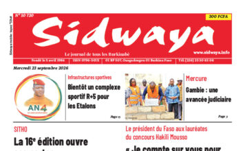 Une Sidwaya du 23-09-2026
