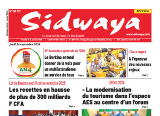 Une Sidwaya du 24-09-2026