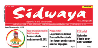 Une Sidwaya du 07-09-2026