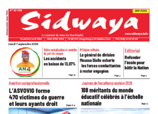Une Sidwaya du 07-09-2026