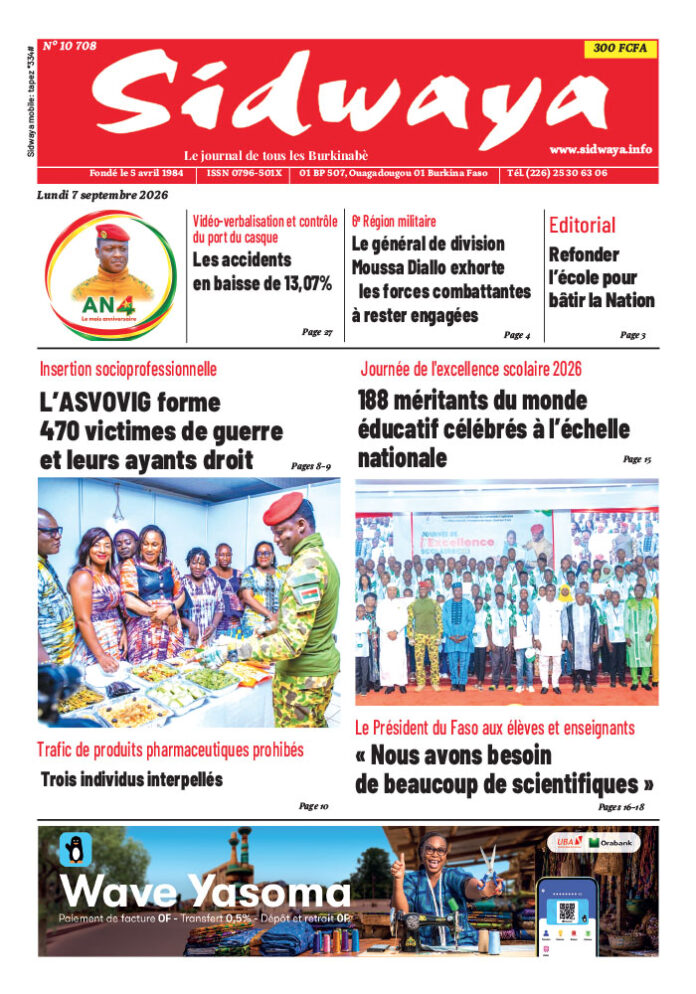Une du 7-9-2026