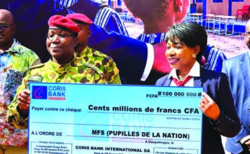 Solidarité nationale : Coris Bank mobilise 100 millions F CFA pour les pupilles de la Nation