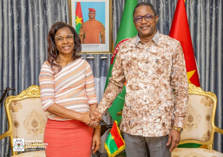 Coopération Burkina Faso-AGRA : la nouvelle directrice-Pays de AGRA se présente au ministre des Affaires étrangères
