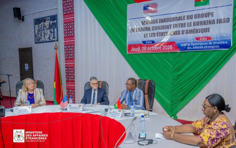Burkina Faso-Etats-Unis d’Amérique : un nouveau cadre de dialogue pour renforcer la coopération bilatérale entre les deux pays