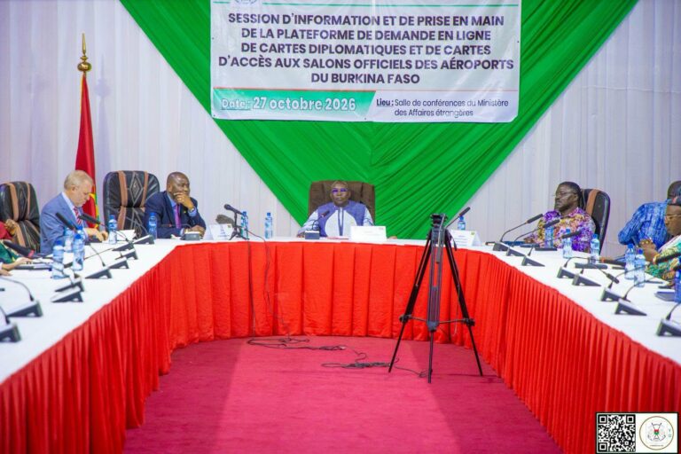 Services protocolaires et cartes diplomatiques au Burkina Faso : La plateforme « E-Protocole » présentée au corps diplomatique