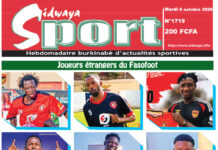 Une Sidwaya Sport du 06-10-2026