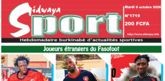 Une Sidwaya Sport du 06-10-2026