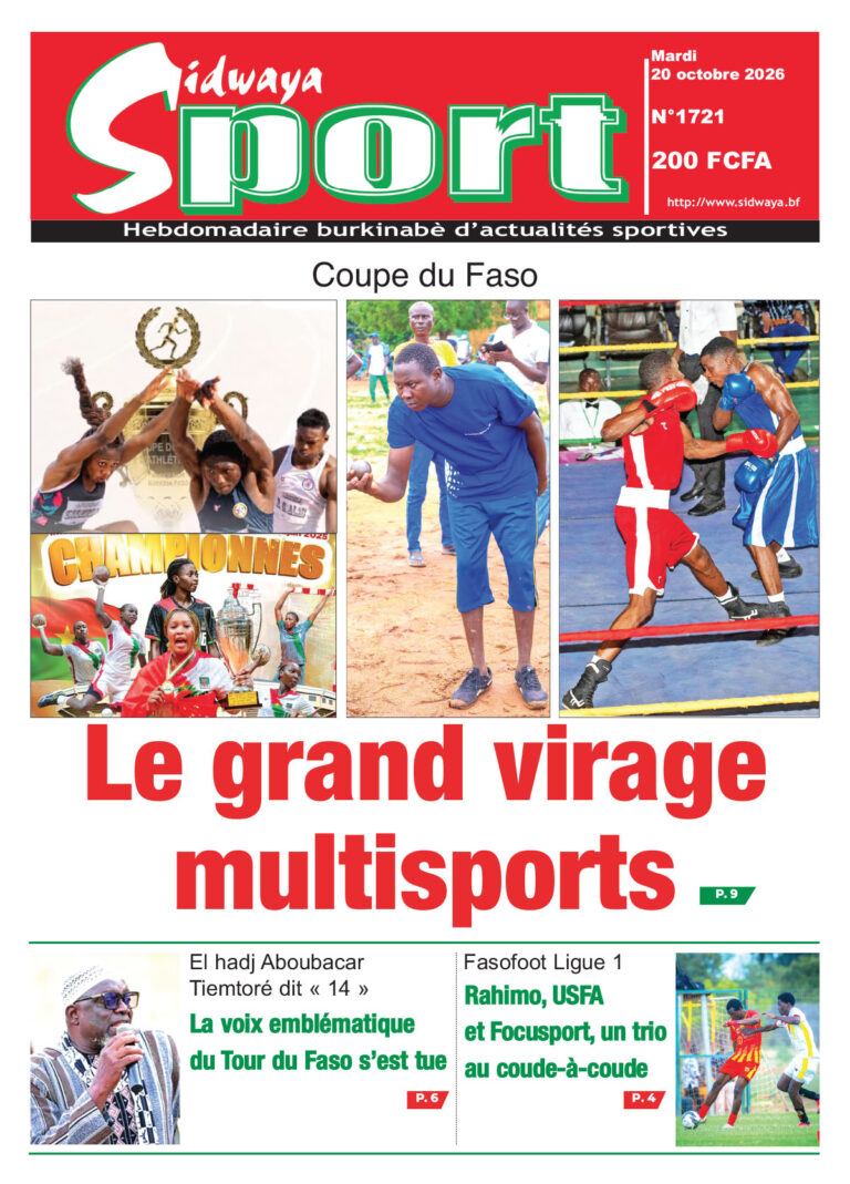 Une Sidwaya Sport du 20-10-2026