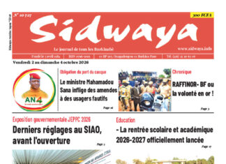 Une Sidwaya du 02-10-2026