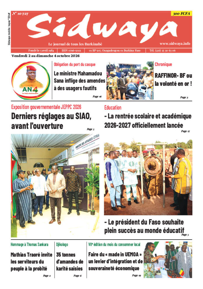 Une du 2-10-2026