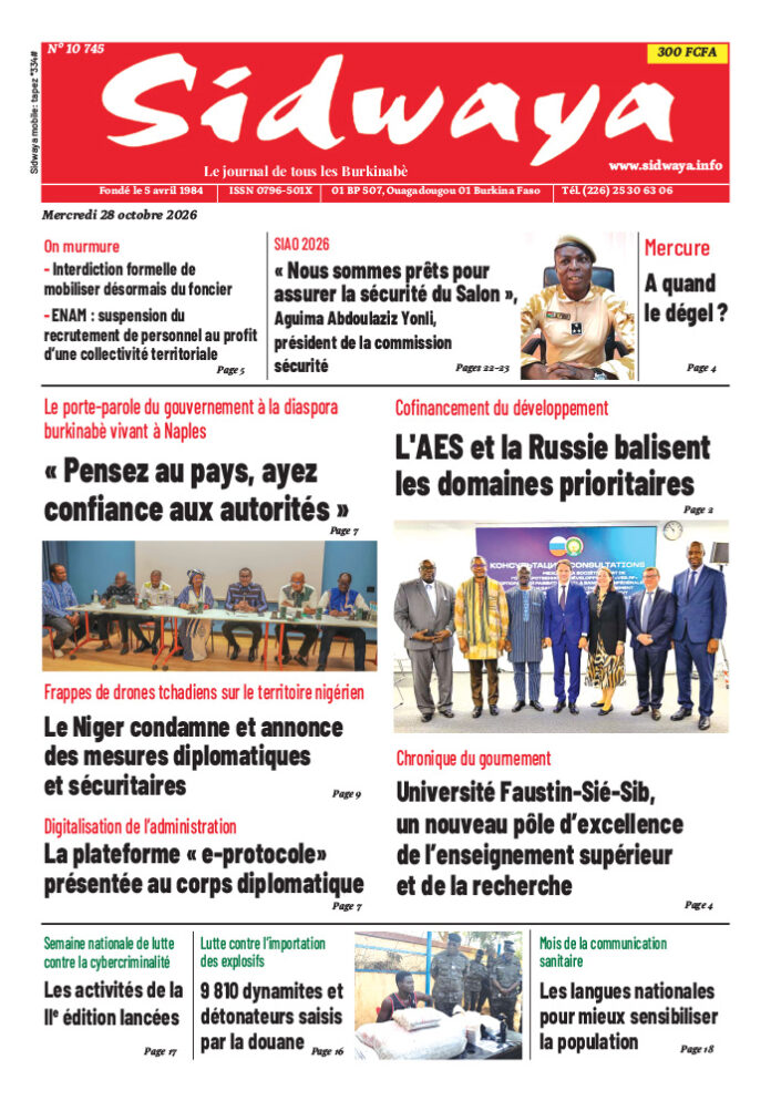 Une du 28-10-2026